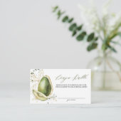 Avocado Baby Duwer Windelwaschkarte Visitenkarte (Stehend Vorderseite)