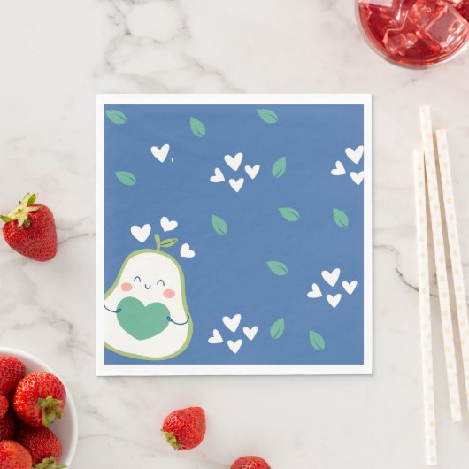 Avocado Baby Shower, Baby Boy, Niedlich Avocado Serviette (Beispiel)