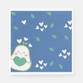 Avocado Baby Shower, Baby Boy, Niedlich Avocado Serviette (Vorderseite)