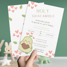 Avocado Babydusche, Baby Girl Einladung