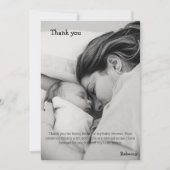 Avocado Babydusche Dankeskarte (Vorderseite)