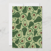 Avocado Babydusche Dankeskarte (Rückseite)