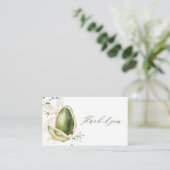 Avocado Babydusche Vielen Dank Karte (Stehend Vorderseite)