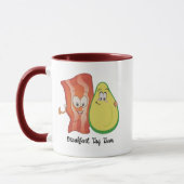 Avocado & Bacon Humour Breakfast Duo Tasse (Links)