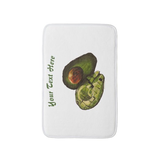 Avocado Bath Mat Badematte (Vorderseite Vertikal)
