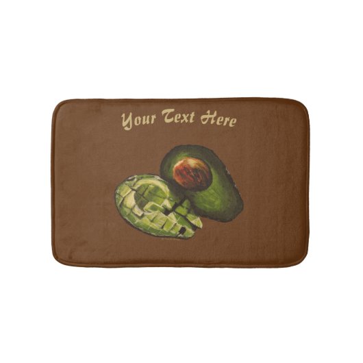 Avocado Bath Mat - Persönlichkeitsoption Badematte (Vorderseite)