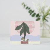 Avocado-Baum-Schüchterner-Birthday-Geometrie Postkarte (Stehend Vorderseite)
