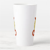 Avocado Beach Girl mit Sonnenmütze und Schwimmring Milchtasse (Vorderseite)