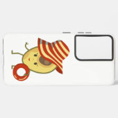 Avocado Beach Girl mit Sonnenmütze und Schwimmring Samsung Galaxy Hülle (Rückseite (Horizontal))