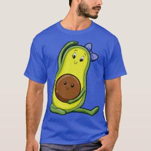 Avocado bei Yoga mit Baby T-Shirt