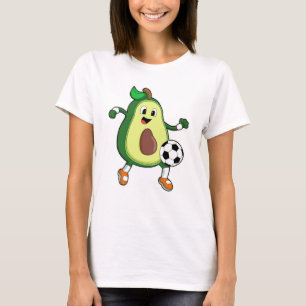 Avocado beim Fußball-Sport T-Shirt