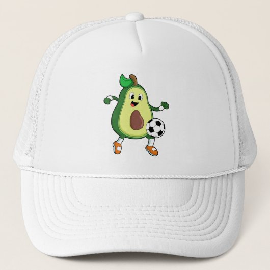 Avocado beim Fußball-Sport Truckerkappe (Vorderseite)
