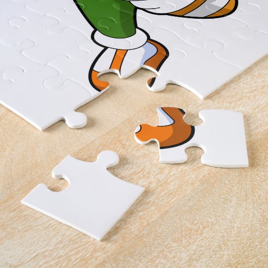 Avocado beim Fußballsport Puzzle (Seite)