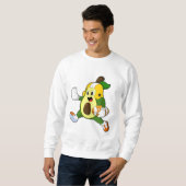 Avocado beim Fußballsport Sweatshirt (Vorne ganz)
