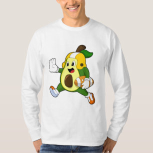 Avocado beim Fußballsport T-Shirt