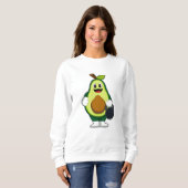Avocado beim Krafttraining mit Dumbells Sweatshirt (Vorne ganz)