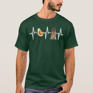 Avocado Belgisch Tervuren Heartbeat Dog Lover T-Shirt