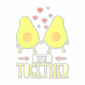 Avocado Better Together Aufkleber (Vorderseite)