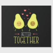 Avocado Better Together Geschenkpapier (Flach)