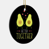 Avocado Better Together Keramik Ornament (Rechts)