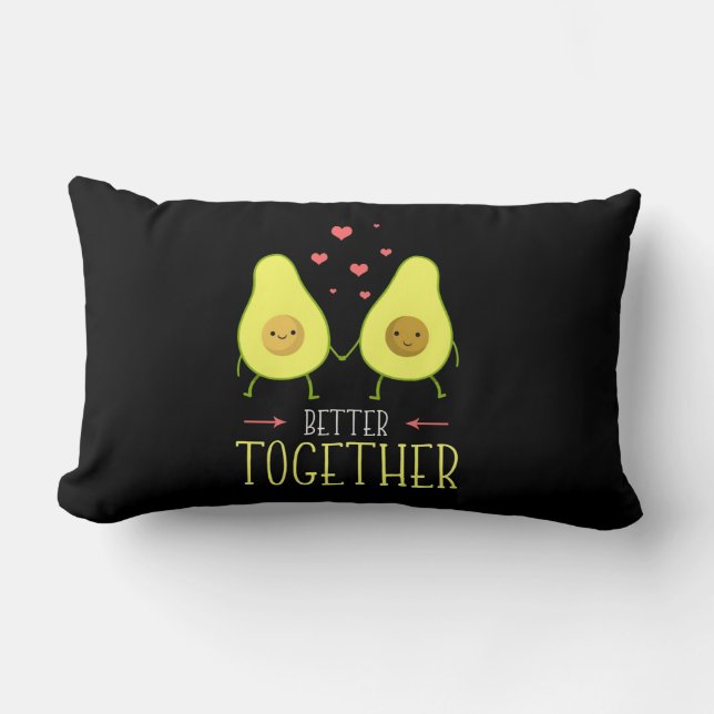 Avocado Better Together Lendenkissen (Vorderseite)