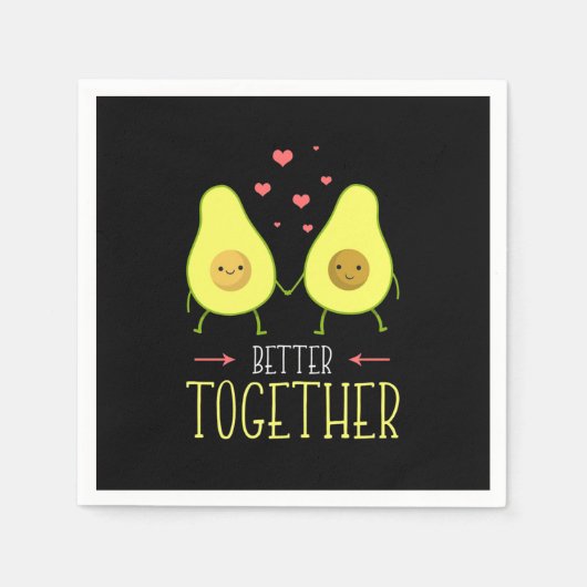 Avocado Better Together Serviette (Vorderseite)