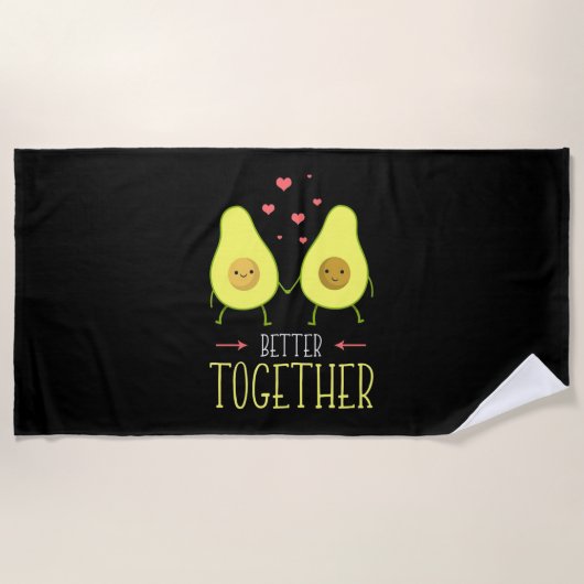 Avocado Better Together Strandtuch (Vorderseite)