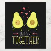 Avocado Better Together Weinetikett (Einzelnes Label)