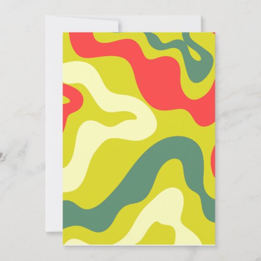 Avocado Birthday Fiesta Party Kids Green Red Einladung (Rückseite)