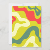 Avocado Birthday Fiesta Party Kids Green Red Einladung (Rückseite)