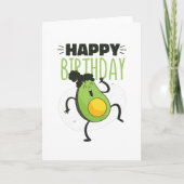 AVOCADO BIRTHDAY KARTE (Vorderseite)
