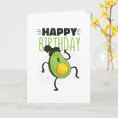 AVOCADO BIRTHDAY KARTE (Gelbe Blume)
