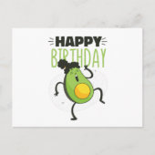 AVOCADO BIRTHDAY POSTKARTE (Vorderseite)