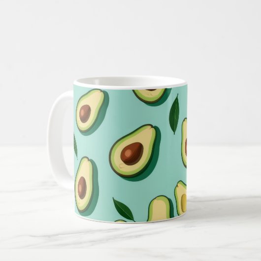 Avocado Bliss Kaffeetasse (Vorderseite Links)