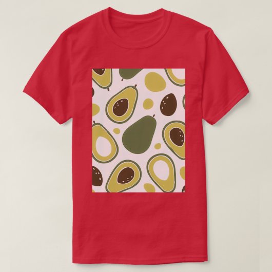 Avocado Blume Früchte Classic TShirt (Design vorne)