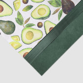 Avocado Blüten | Dunkelgrünes rustikales Fruchtmus Seidenpapier (Ausschnitt)