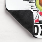 Avocado Boxing Gesunde vegetarische Ernährung Mousepad (Ecke)