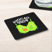 Avocado Brother Rechteckiger Pappuntersetzer (angewinkelt)