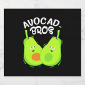 Avocado Brother Schaumweinetikett (Einzelnes Label)