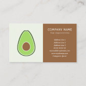 Avocado Business Card Visitenkarte (Vorderseite)