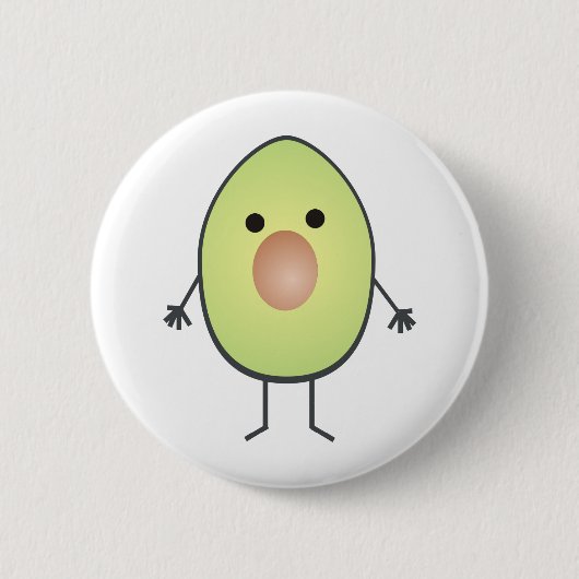 Avocado Button (Vorderseite)