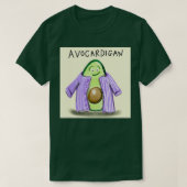 Avocado Cardigan Tagesdoodle-Design T-Shirt (Design vorne)