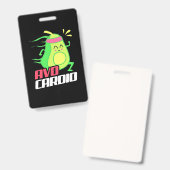 Avocado Cardio Übung Ausweis (Vorder- & Rückseite)