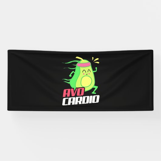 Avocado Cardio Übung Banner (Horizontal)