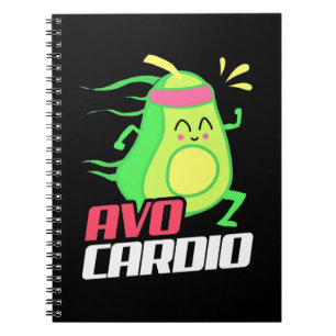 Avocado Cardio Übung Notizblock