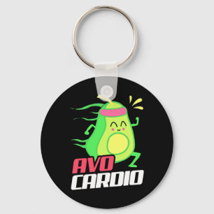 Avocado Cardio Übung Schlüsselanhänger