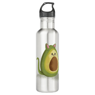 Avocado Cat Edelstahlflasche
