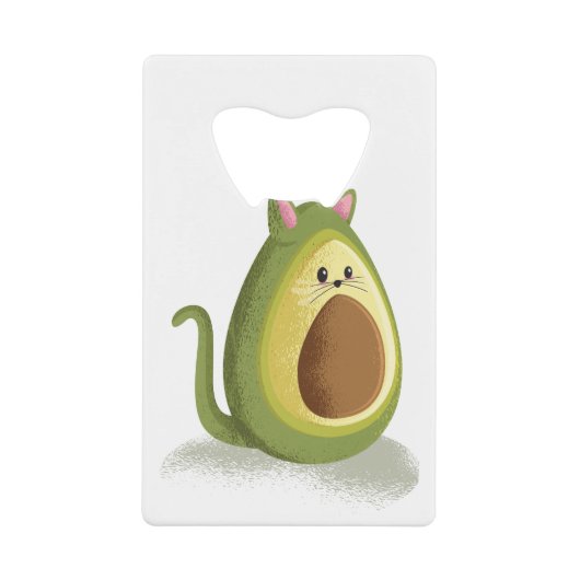 Avocado Cat Geldbeutel Flaschenöffner (Vorderseite)