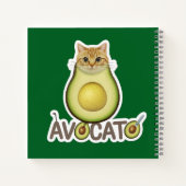 Avocado Cat Kitty Notizblock (Rückseite)