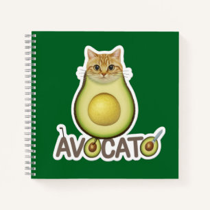 Avocado Cat Kitty Notizblock